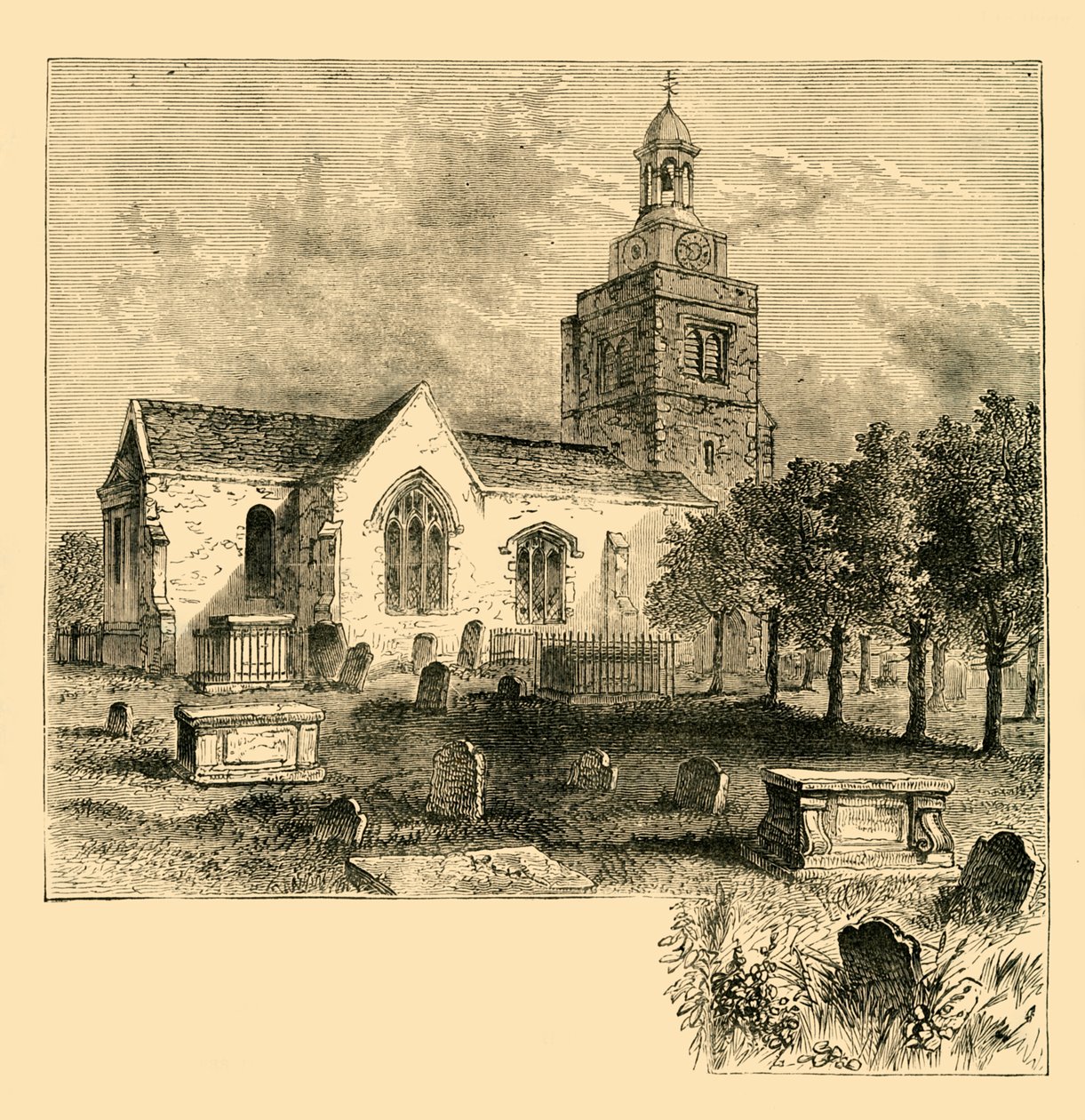 Hammersmith Parish Kilisesi, 1820, c1878. by Unbekannt