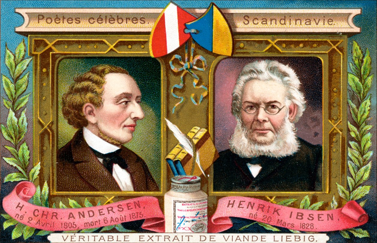 Hans Christian Andersen ve Henrik Ibsen, c1900 by Unbekannt