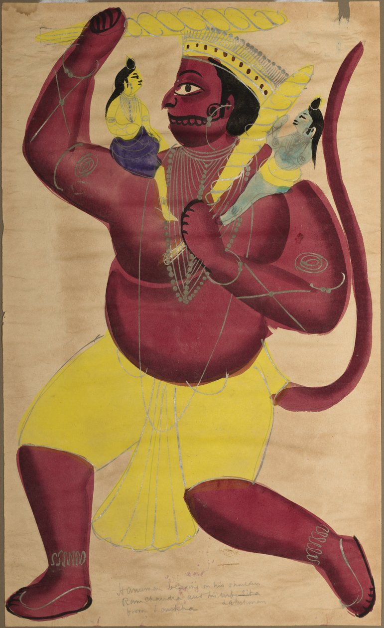 Hanuman, c. 1880. by Unbekannt