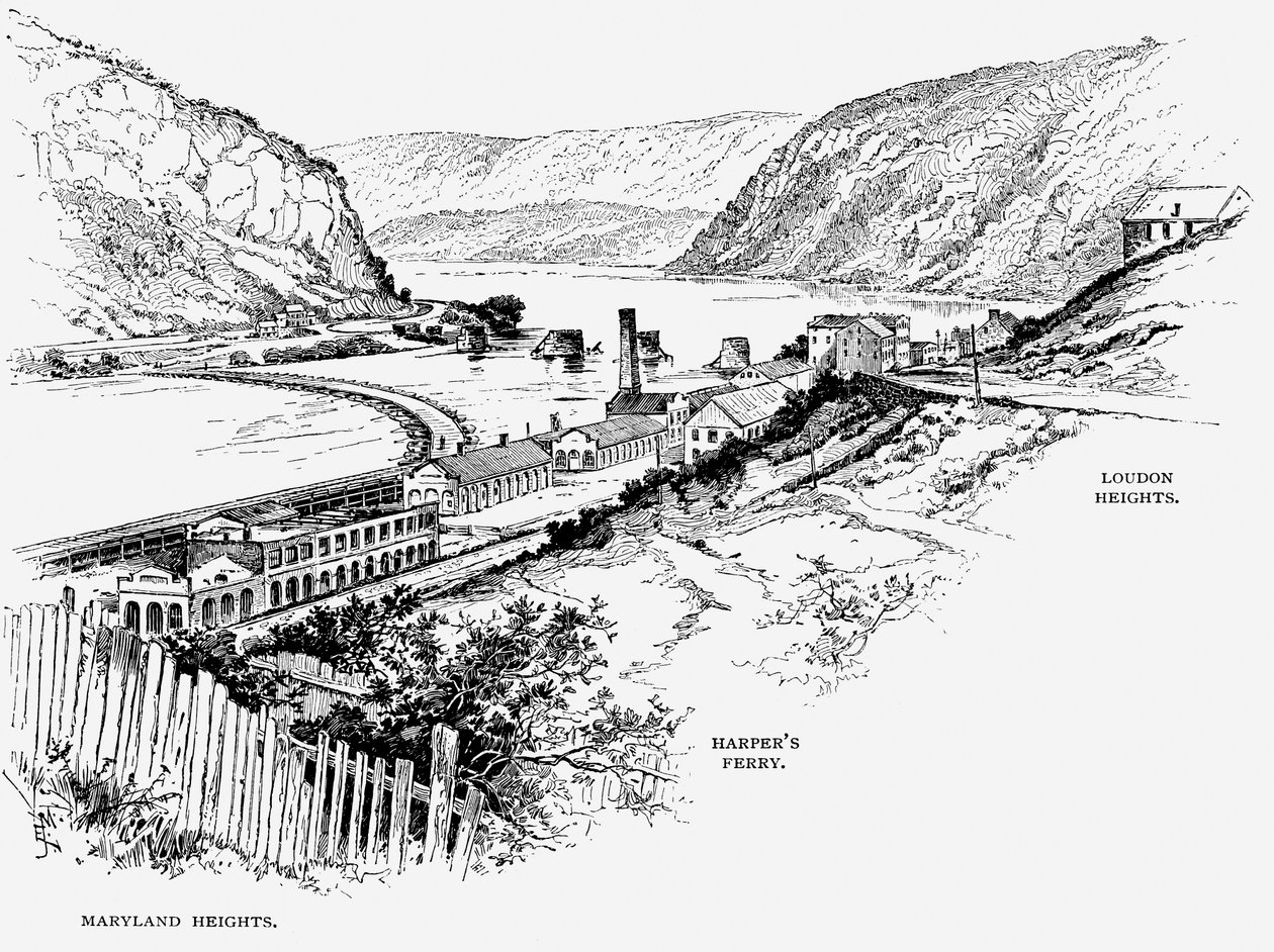 Harpers Feribotu, Batı Virjinya, c1870 by Unbekannt