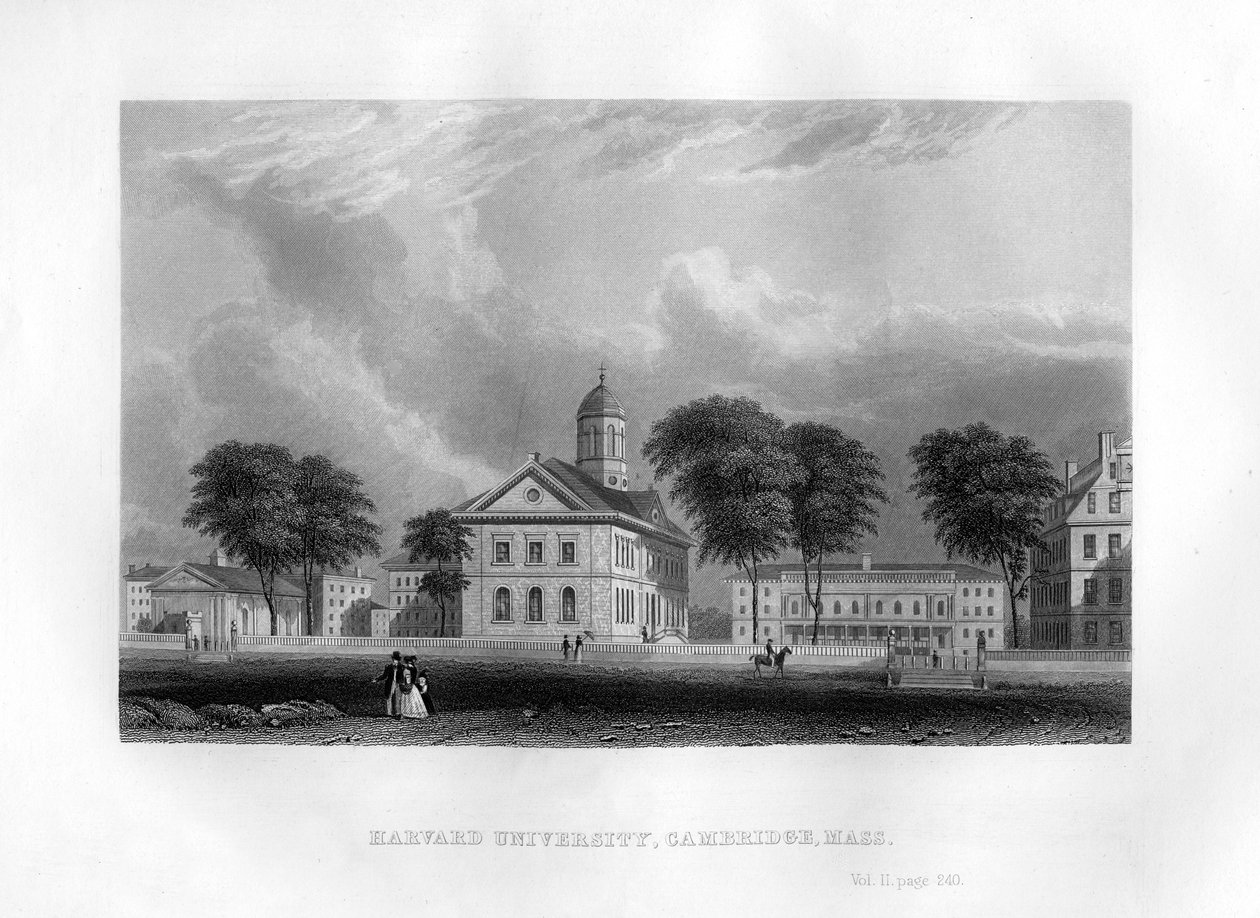 Harvard Üniversitesi, Cambridge, Massachusetts, 1855 by Unbekannt