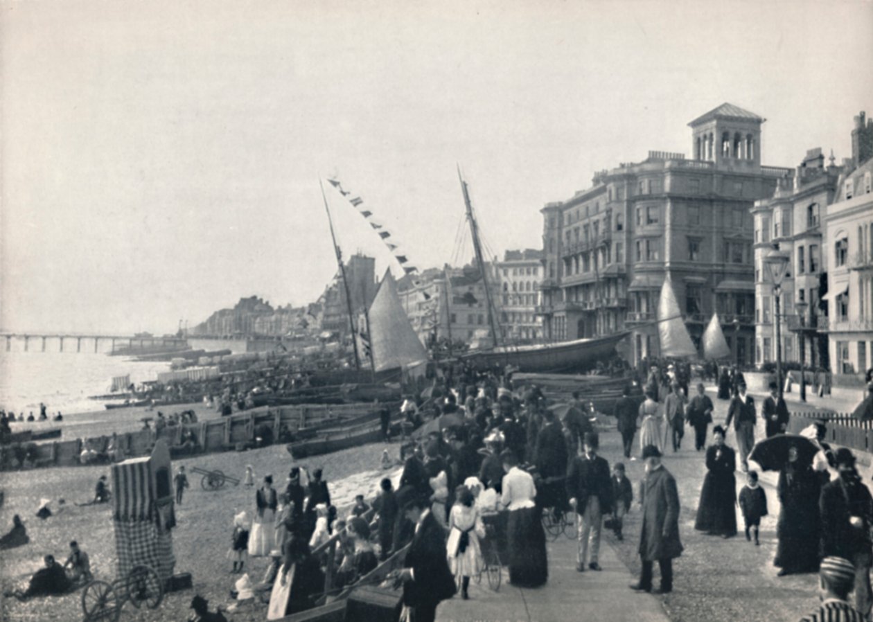 Hastings - Ön, İskeleyi Gösteriyor, 1895 by Unbekannt