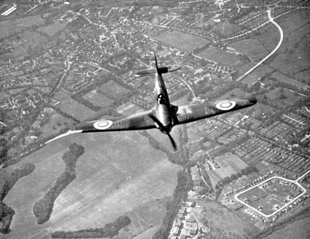 Hawker Hurricane uçuşta, Britanya Savaşı, İkinci Dünya Savaşı, 1940 by Unbekannt