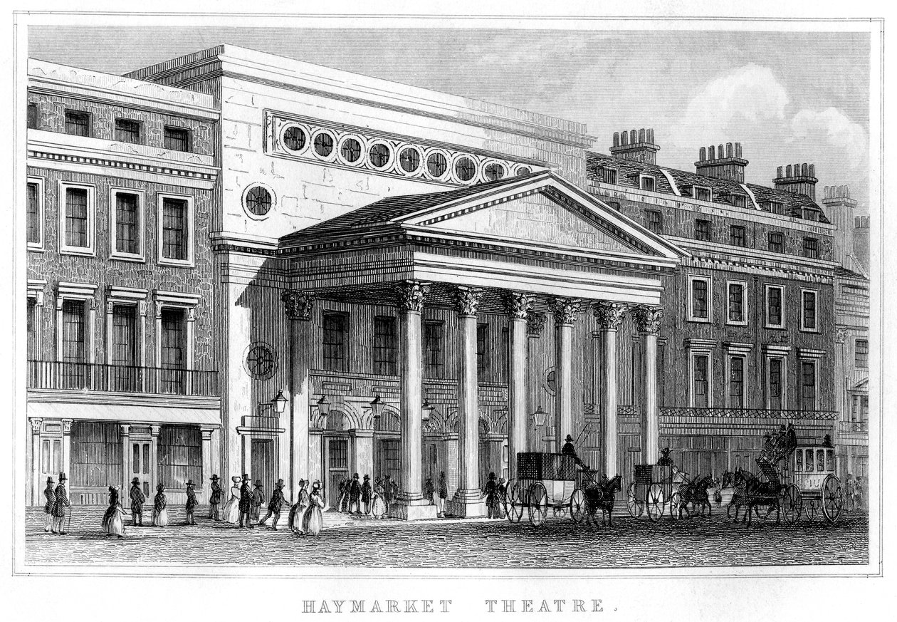 Haymarket Tiyatrosu, Westminster, Londra, 19. yüzyıl by Unbekannt