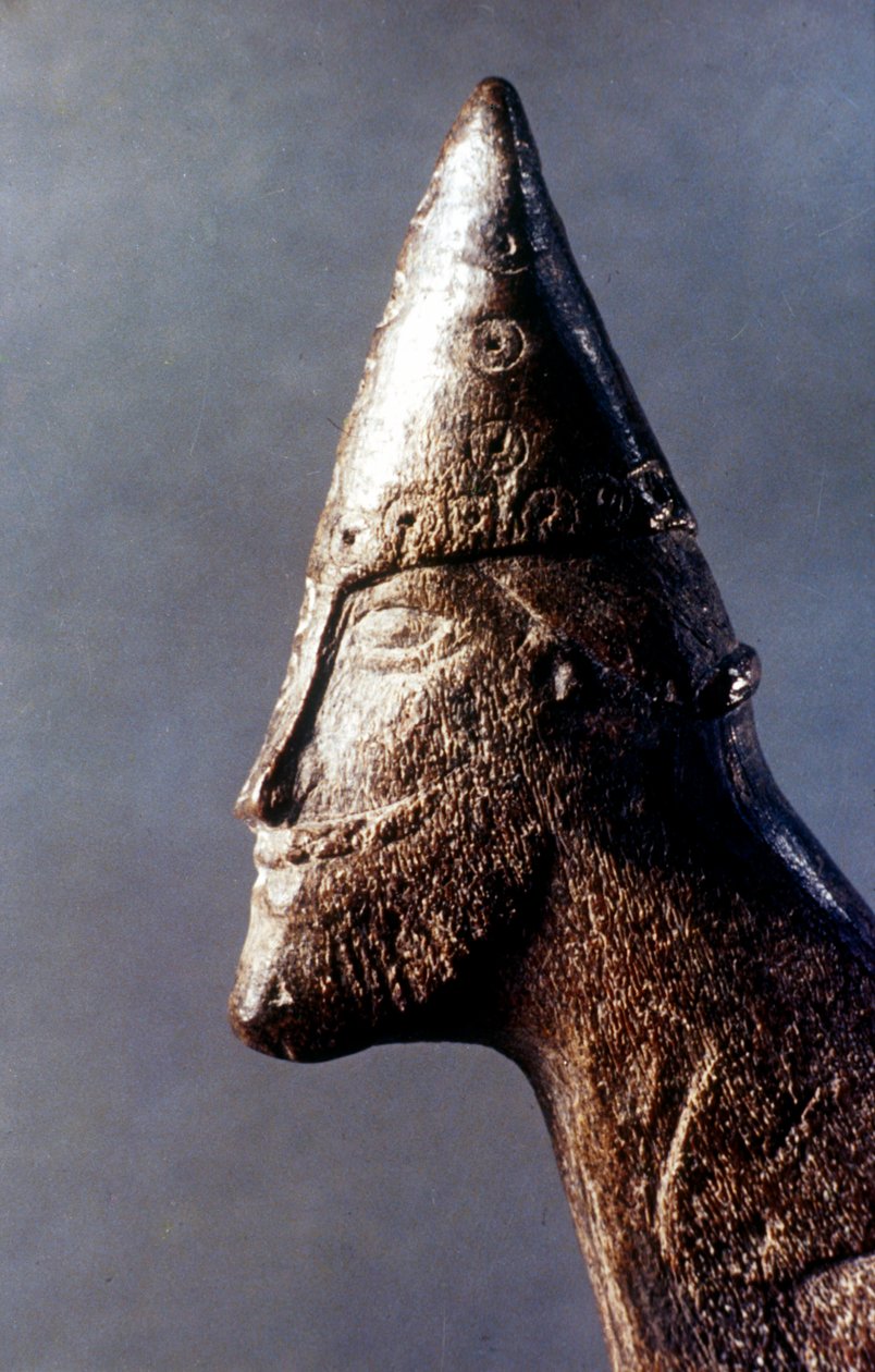 Bir Viking savaşçısının başı, c9-11. yüzyıl by Unbekannt