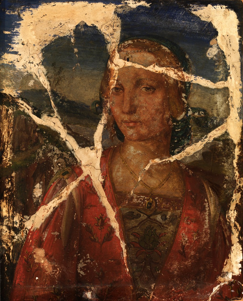 Genç Bir Kadının Başı, 15. yüzyıl. by Unbekannt