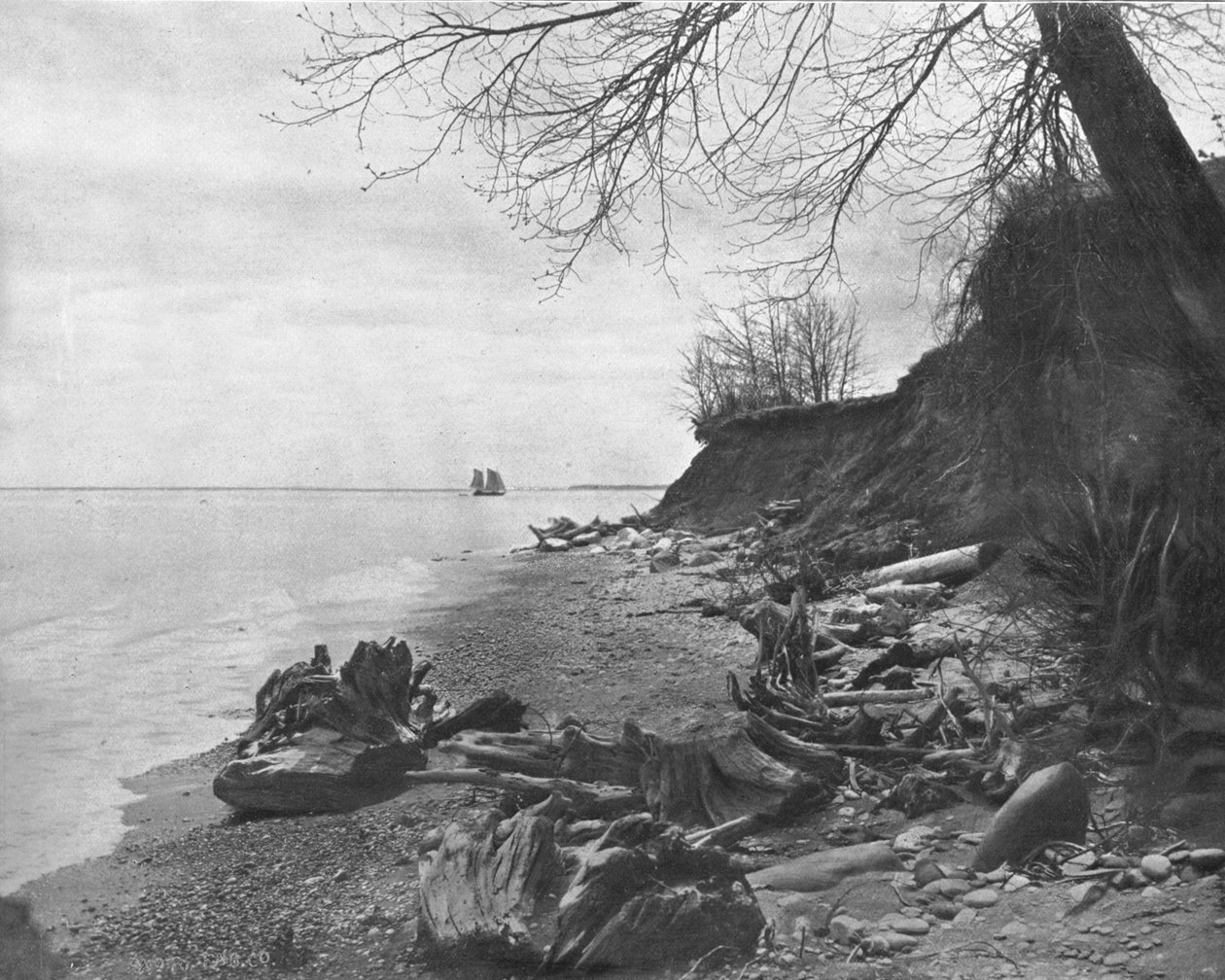 Kıyıya doğru gidiyor, Michigan Gölü, ABD, c1900. by Unbekannt