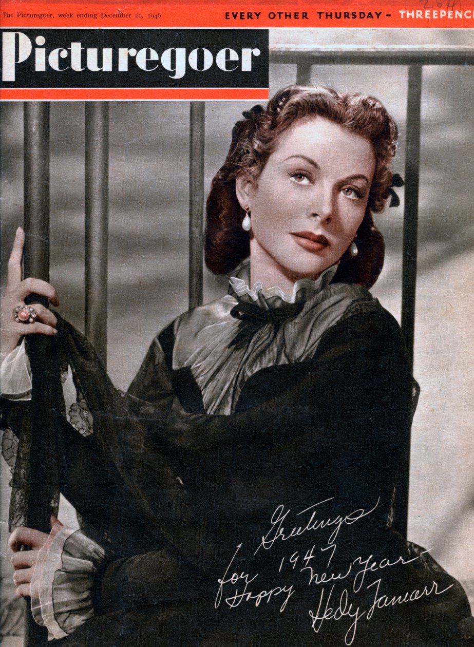 Hedy Lamarr 1914-2000, Avusturya doğumlu Amerikalı aktris, 1946 by Unbekannt