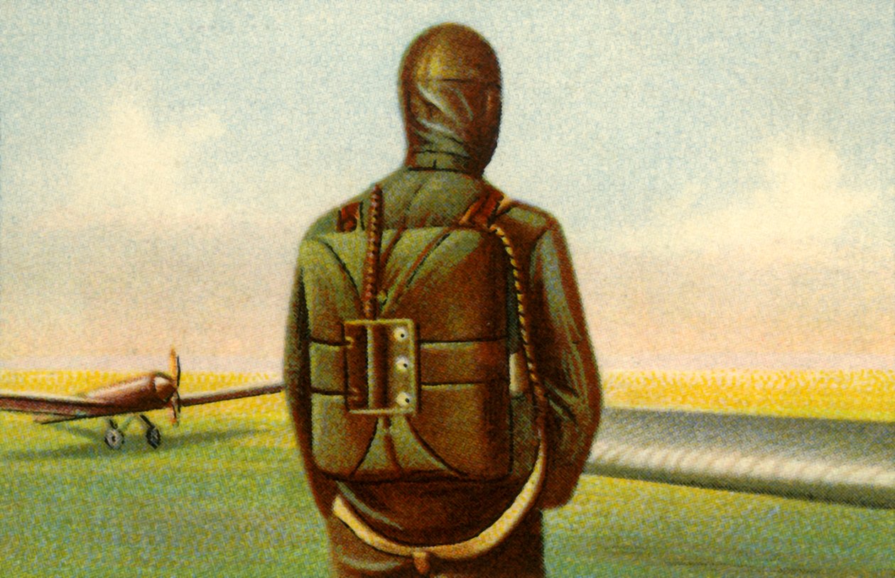Heinecke paraşütü, c1918, 1932. by Unbekannt
