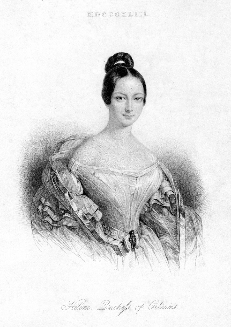 Helene Louise Elizabeth, Orleans Düşesi, 1843 by Unbekannt