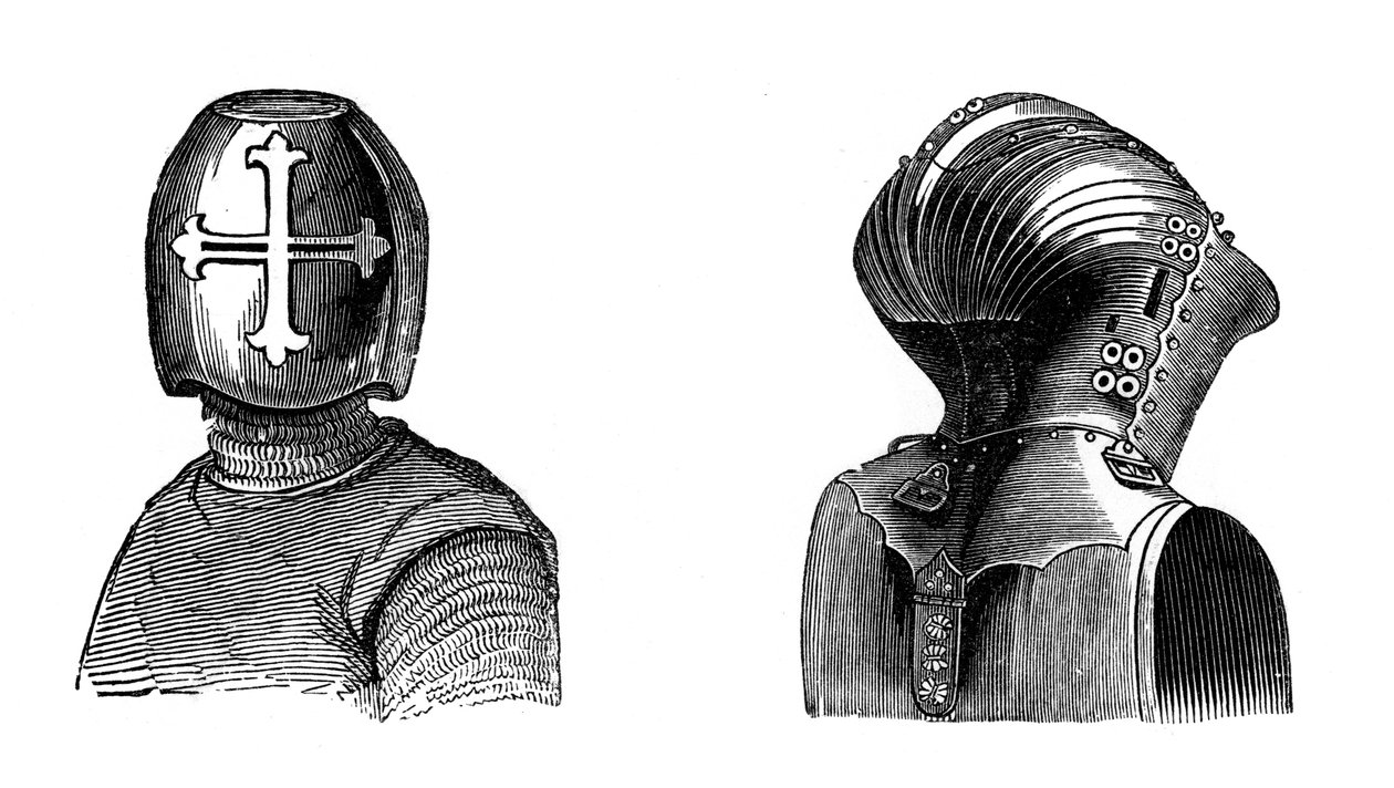 Kasklar, 13. ve 15. yüzyıllar, 1870 by Unbekannt