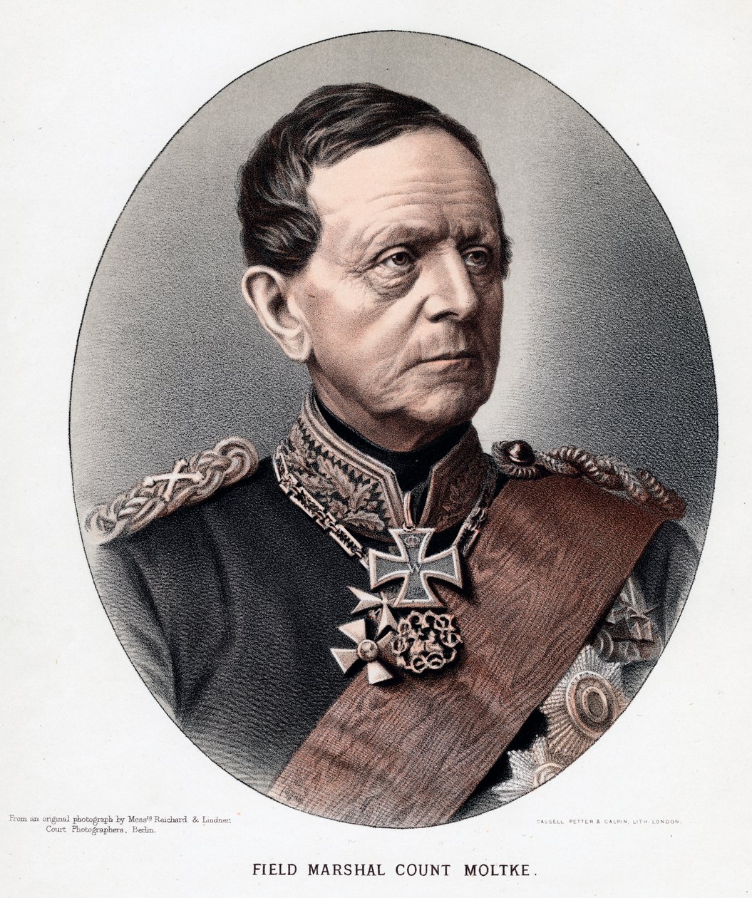 Helmuth Karl Bernhard, Kont von Moltke, Prusyalı general ve devlet adamı, c1880 by Unbekannt