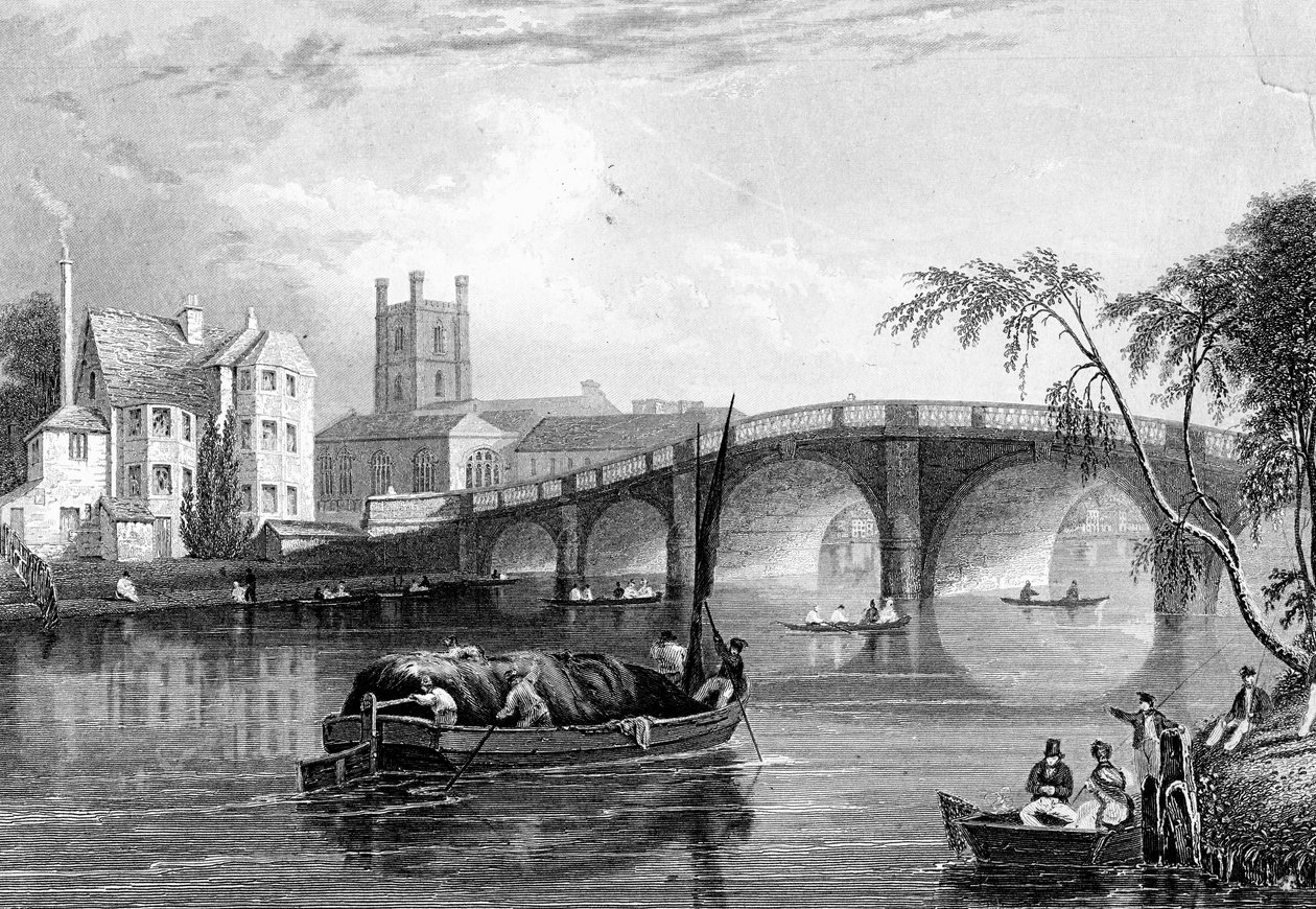 Henley Köprüsü, Henley-on-Thames, Londra, 1803 by Unbekannt