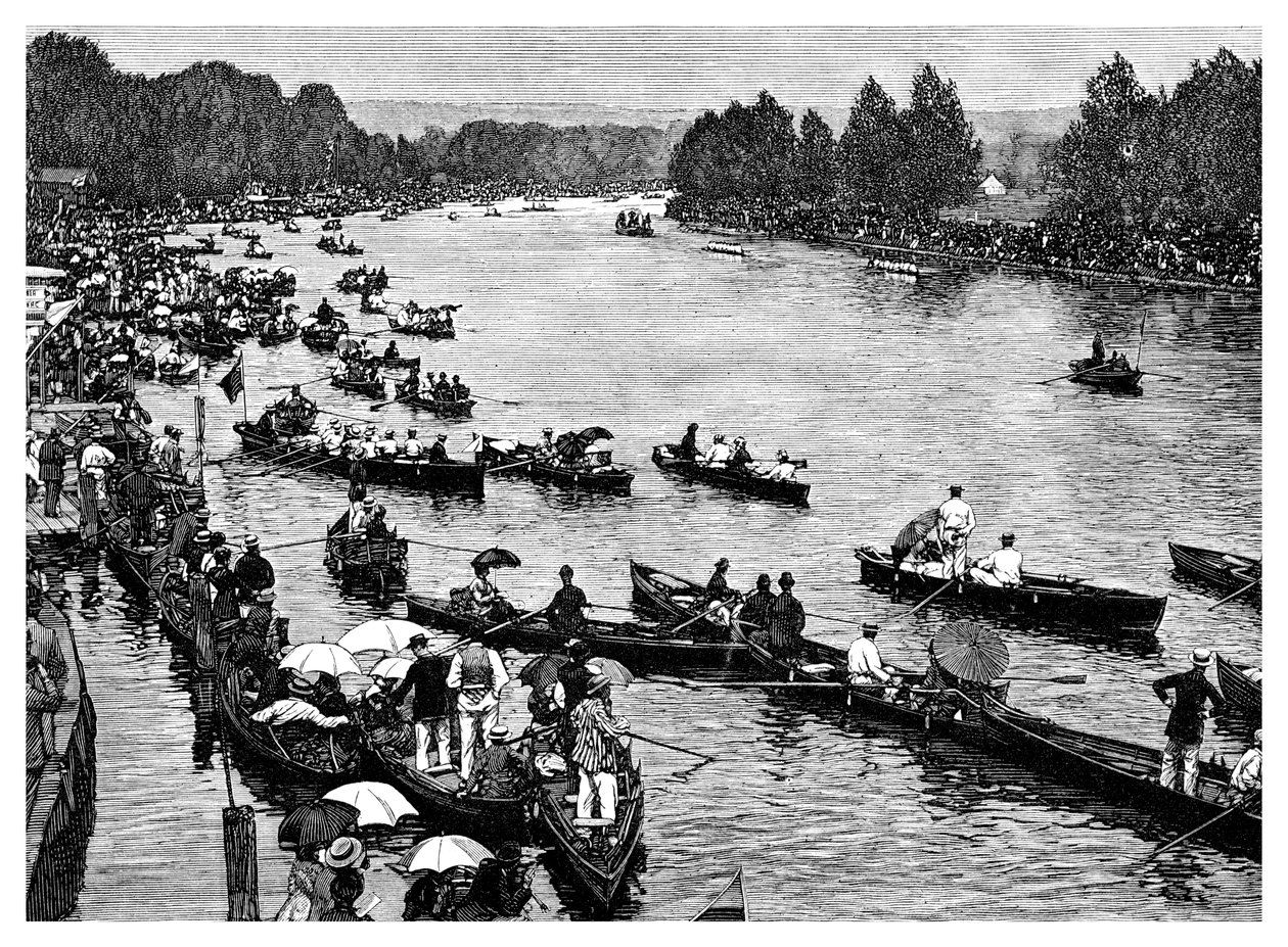 Henley Regatta, Oxfordshire, 1882 by Unbekannt