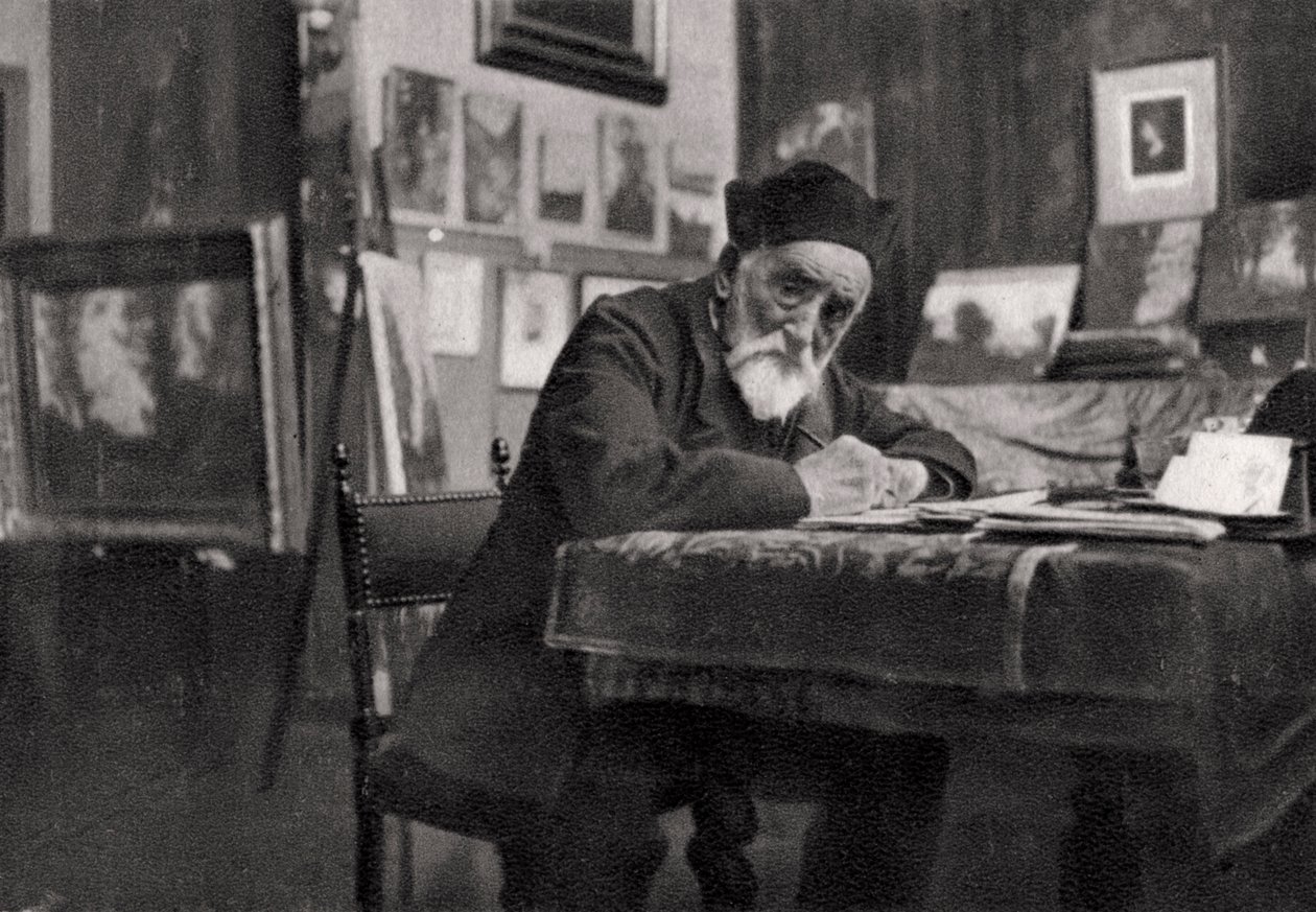 Henri-Joseph Harpignies, Fransız ressam, 1905 by Unbekannt