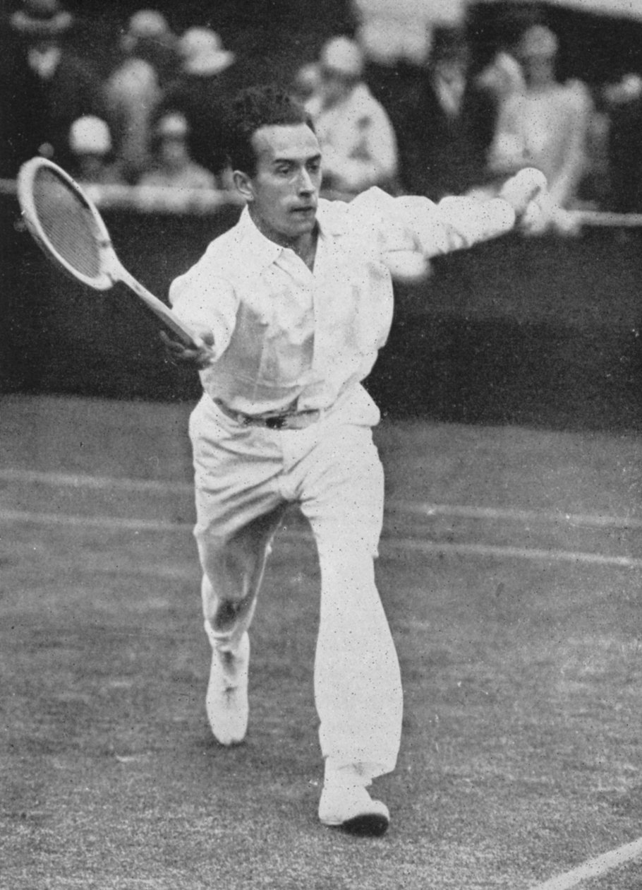 Henri Cochet, zamanının en hızlı oyuncusu, Wimbledon, 1927 by Unbekannt