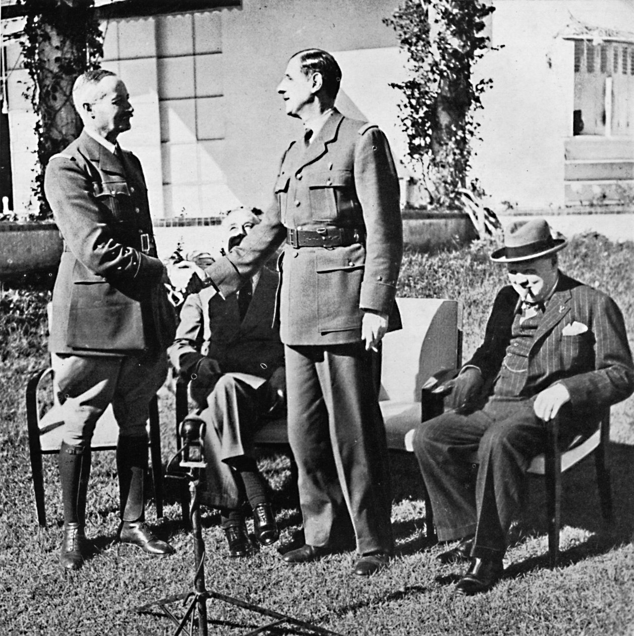 Henri Giraud ve de Gaulle, Kazablanka Konferansı sırasında, Ocak, 1943, 1945 by Unbekannt