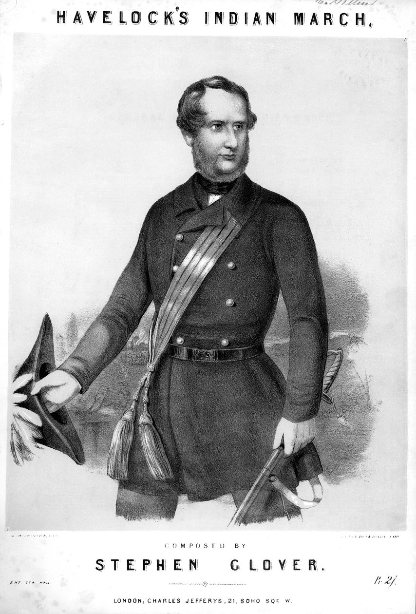 Henry Havelock, İngiliz askeri, c1857 by Unbekannt
