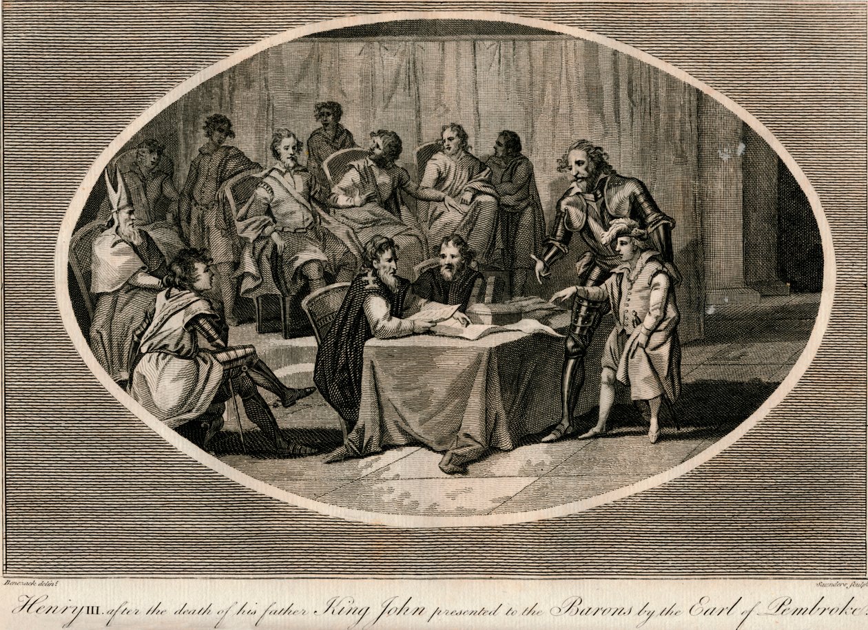 Henry III, Pembroke Kontu tarafından Baronlara sunuldu, 1216 1793 by Unbekannt