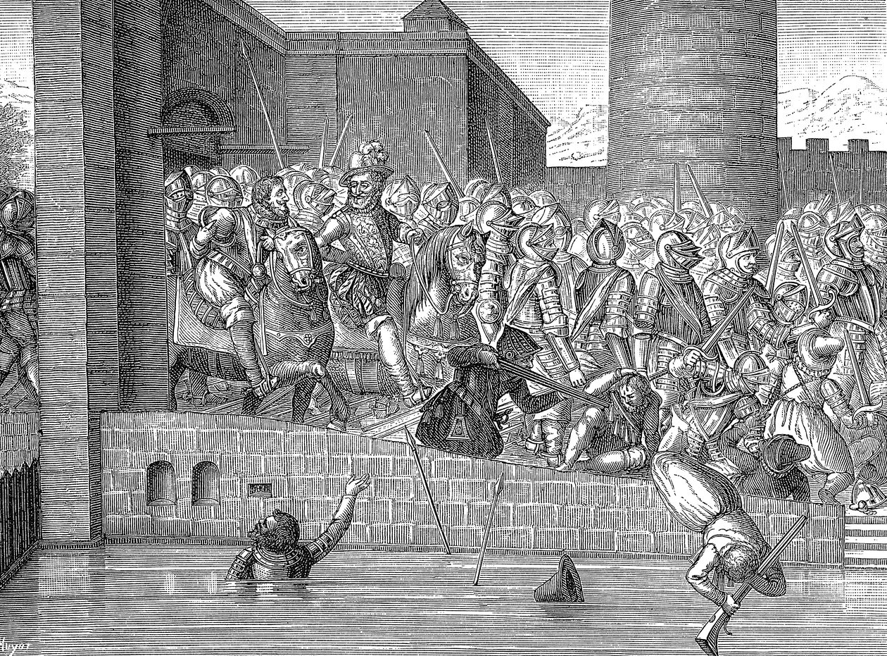 Fransa Kralı IV. Henry Paris'e girerken, 22 Mart 1594 by Unbekannt