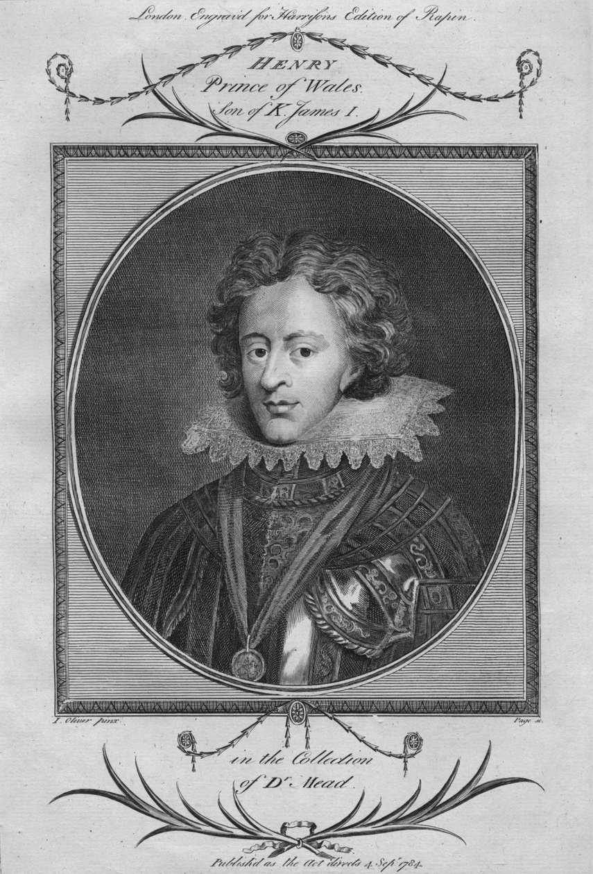 Henry, Galler Prensi, Kral I. James'in oğlu, 1784. by Unbekannt