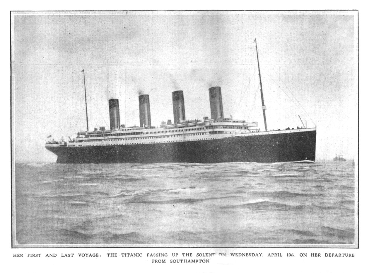 İlk ve Son Yolculuğu: 10 Nisan 1912 Çarşamba günü Titanik Solent