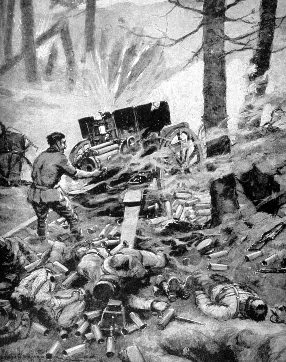 75 mm İtalyan Pilinin Kahramanlığı, I. Dünya Savaşı, 1915 by Unbekannt