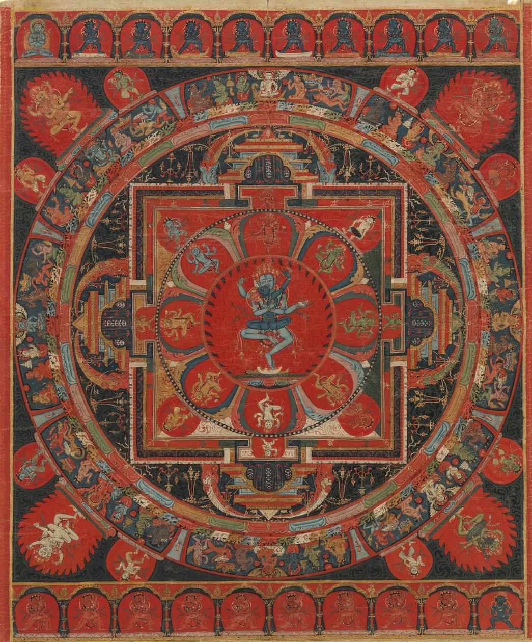 Hevajra Mandala, 15. yüzyıl. by Unbekannt