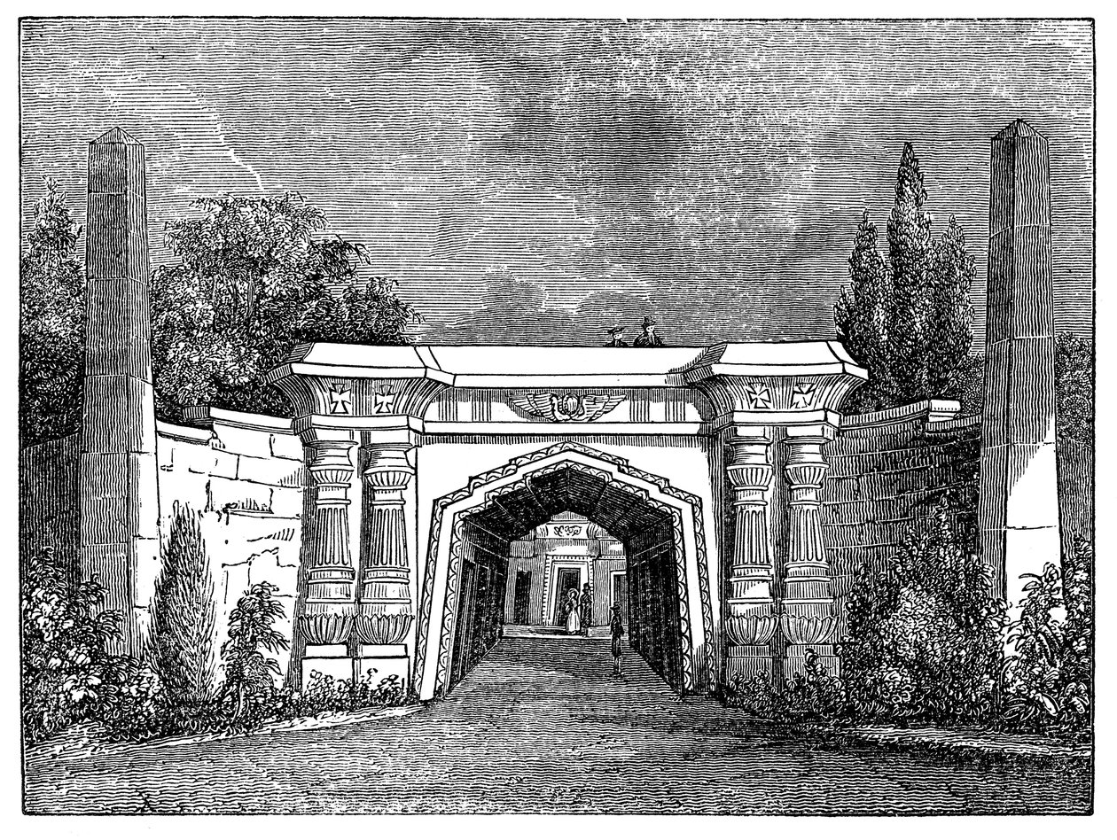 Highgate Mezarlığı, Londra, 1838 by Unbekannt
