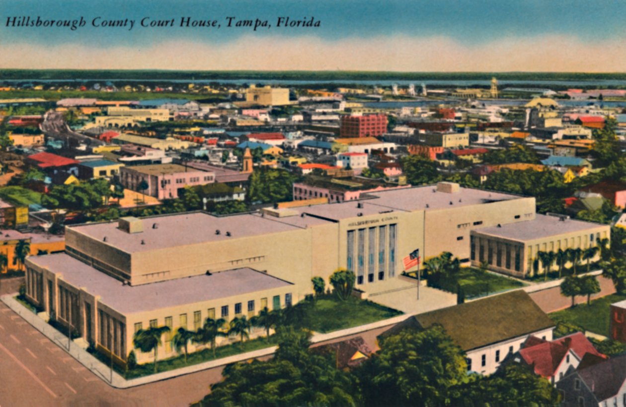 Hillsborough County Adliye Sarayı, Tampa, Florida, 1940