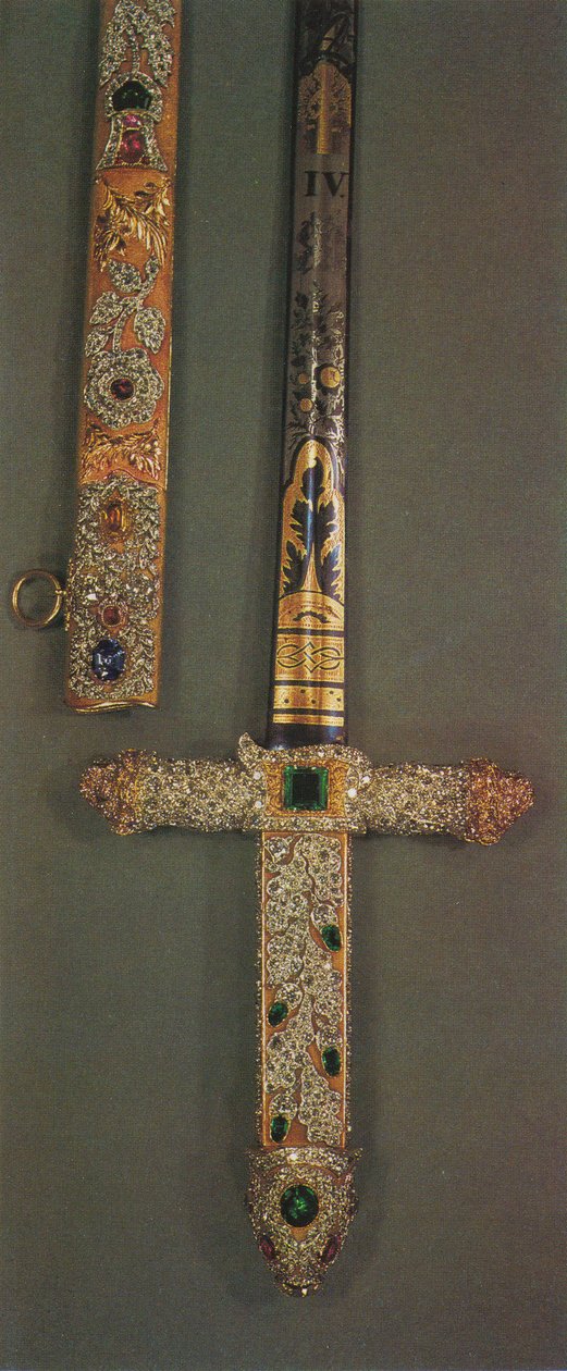 Mücevherli Devlet Kılıcının kabzası ve kınları, 1953 by Unbekannt