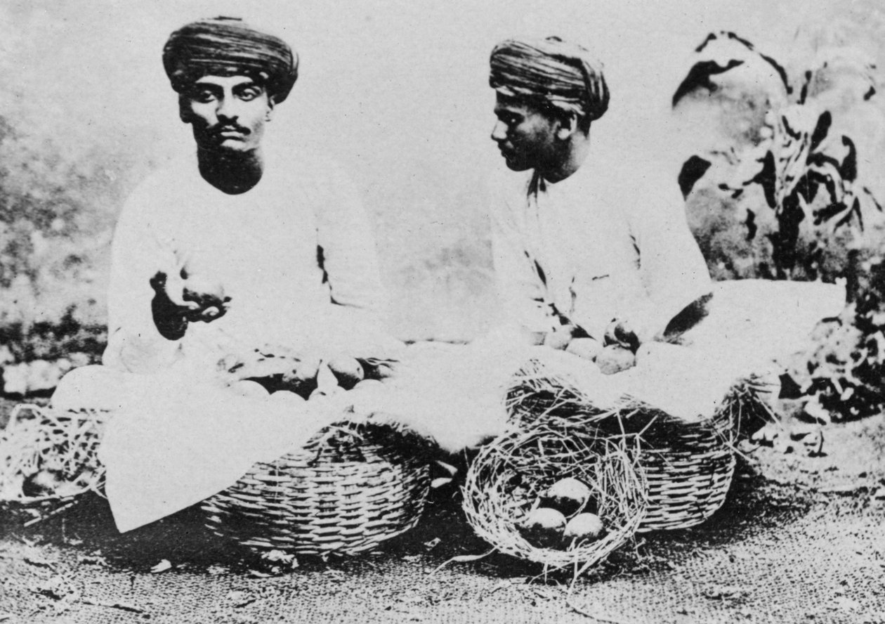Hindu meyve satıcıları, Hindistan, 20. yüzyıl by Unbekannt