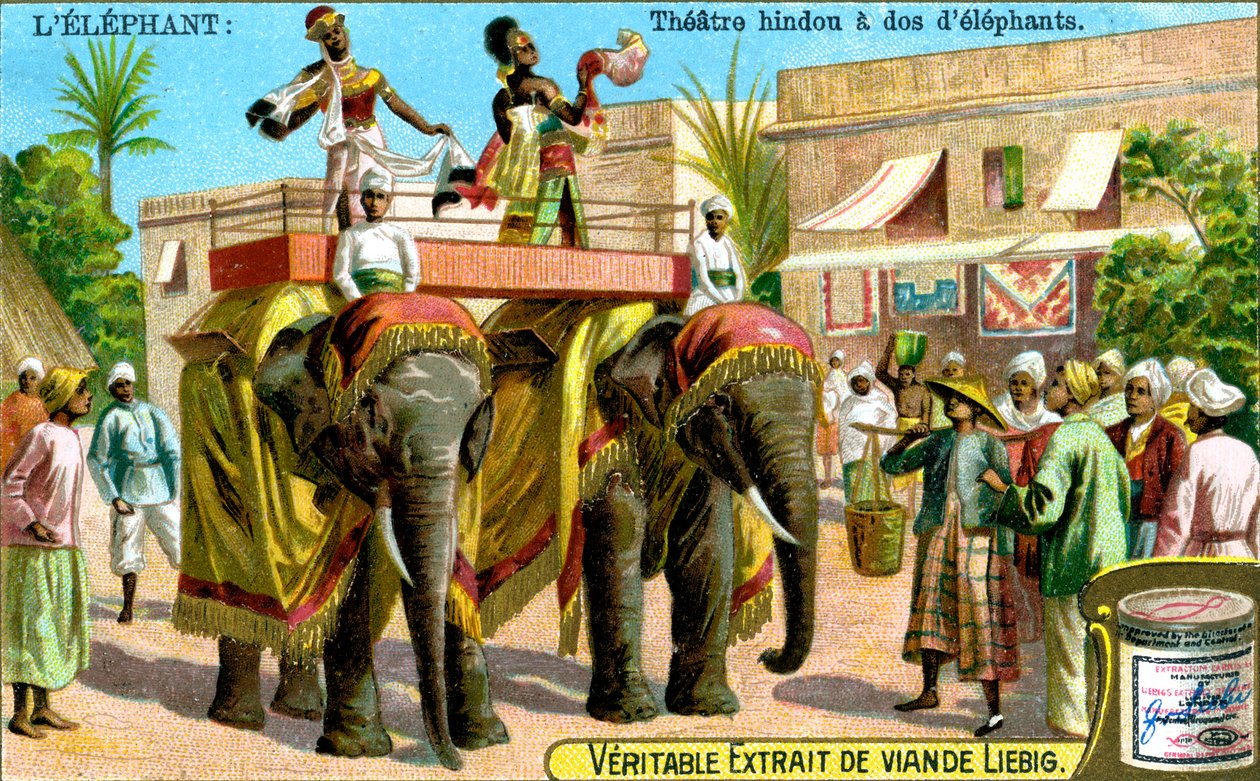 Fillerin sırtındaki Hindu tiyatrosu, c1900 by Unbekannt