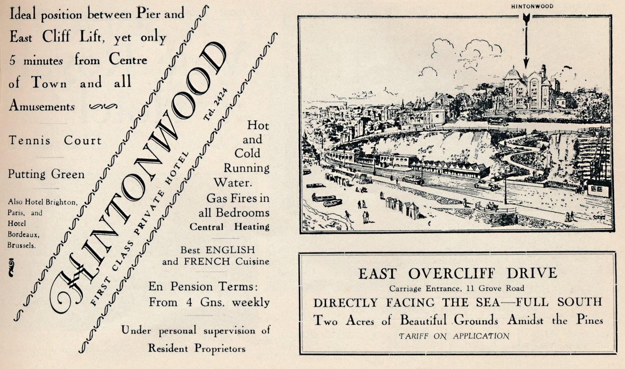 Hintonwood - Birinci Sınıf Özel Otel, 1929 by Unbekannt