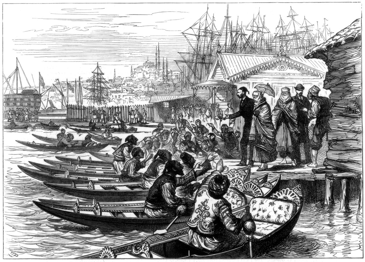 Kayık Kiralamak, Konstantinopolis, 1877 by Unbekannt