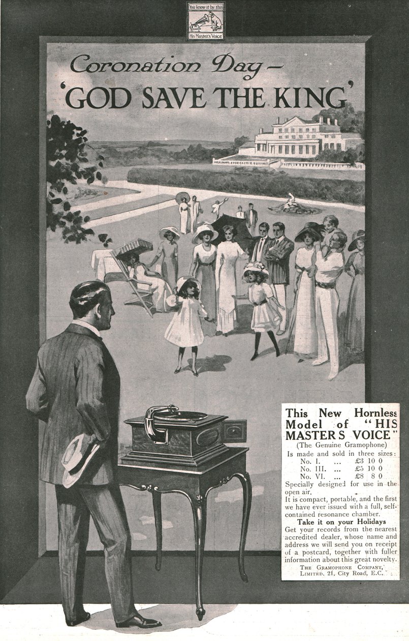 Masters Voice reklamı, 1911. by Unbekannt