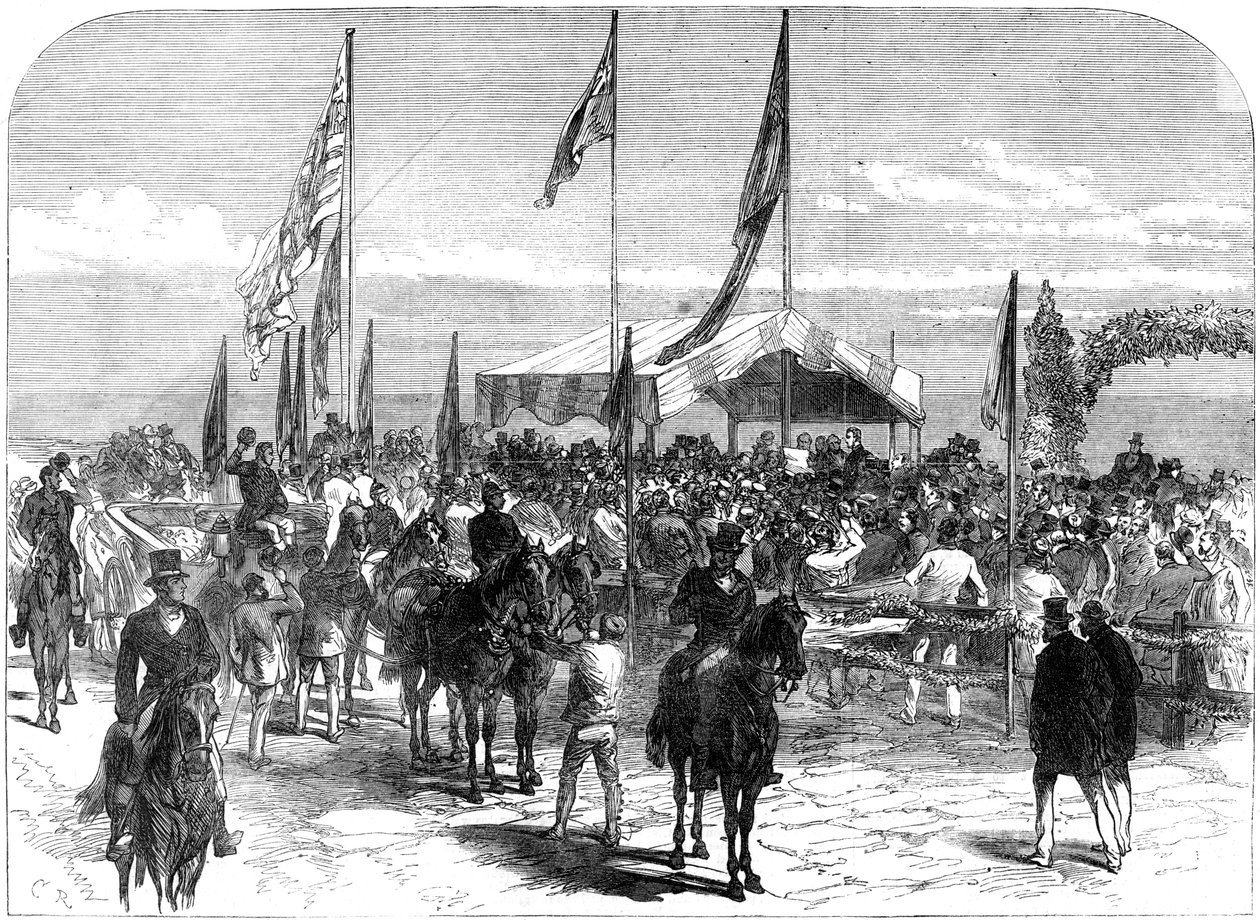Ekselansları Glenelg Corporation'ın adresini alırken, Avustralya, 1868 by Unbekannt