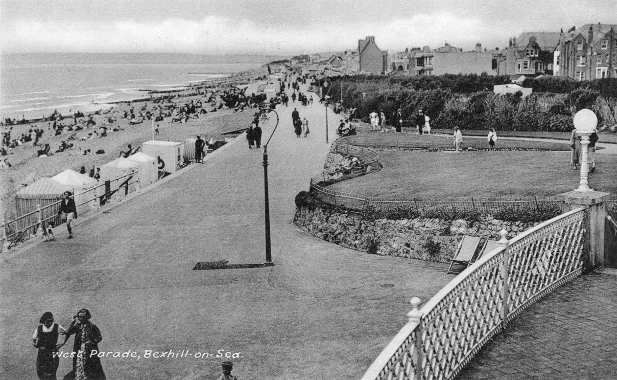 West Parade, Bexhill-on-Sea, Doğu Sussex, c1900s-c1920s
