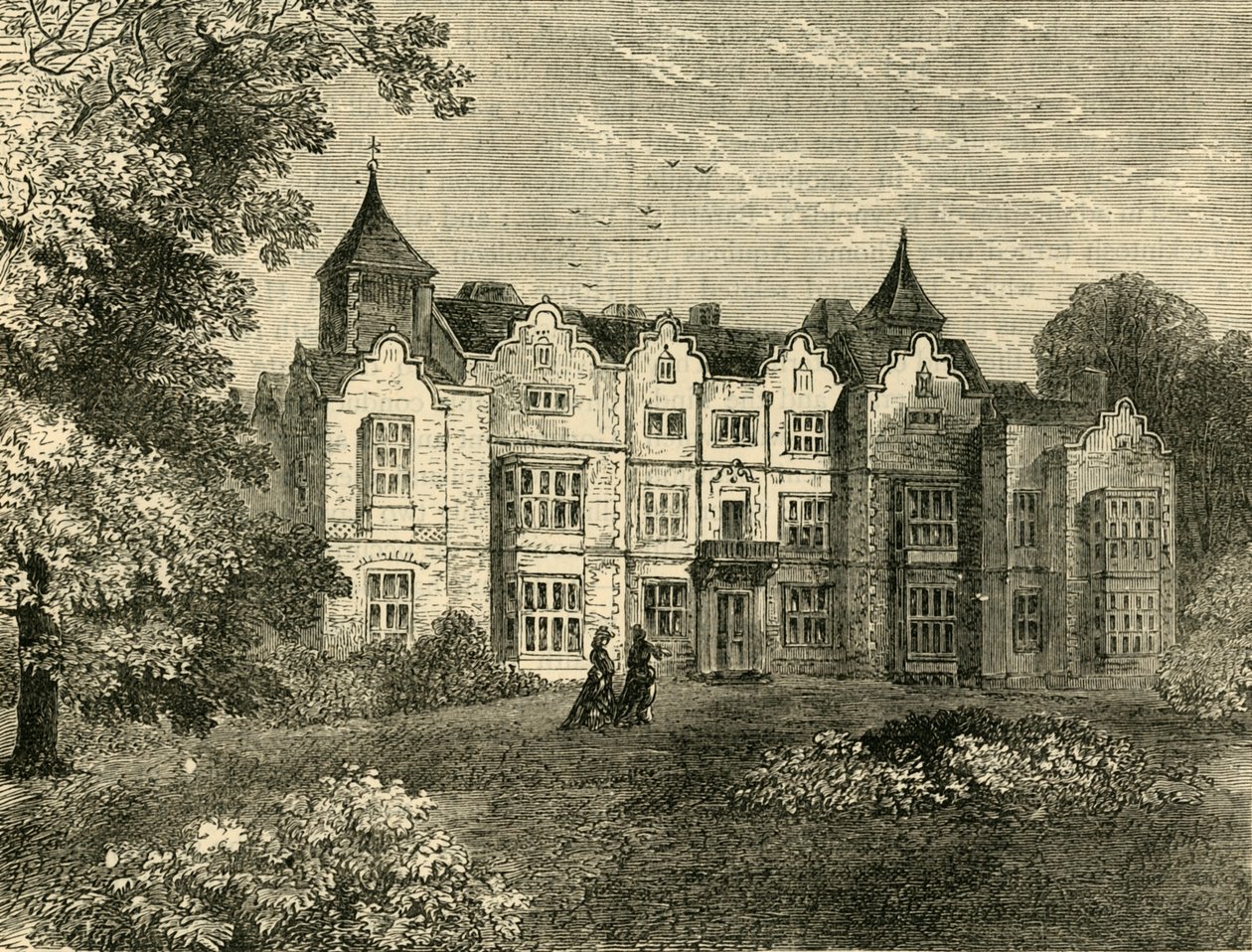 Holland House, Kuzeyden, c1876. by Unbekannt
