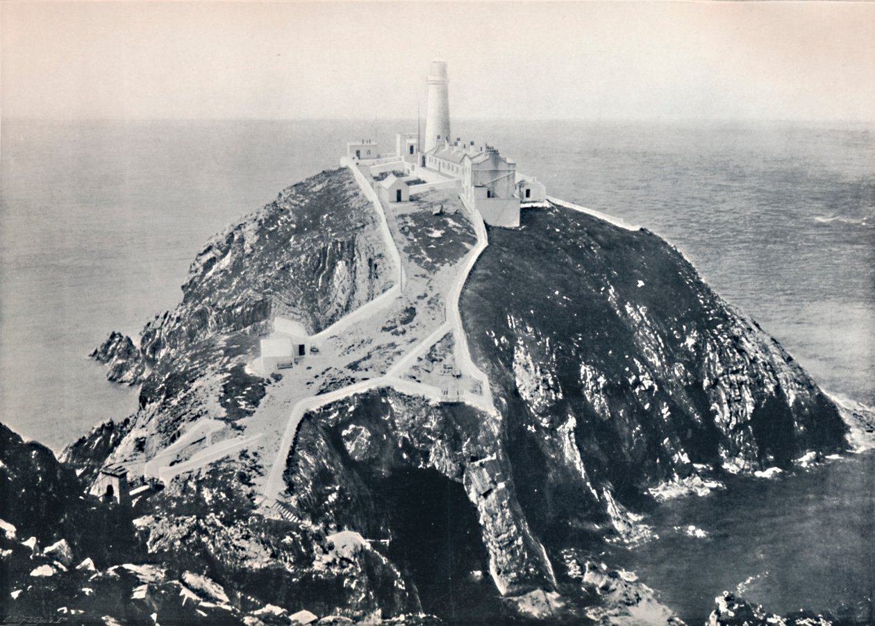 Holyhead - Güney Yığını, Deniz Feneri, 1895 by Unbekannt