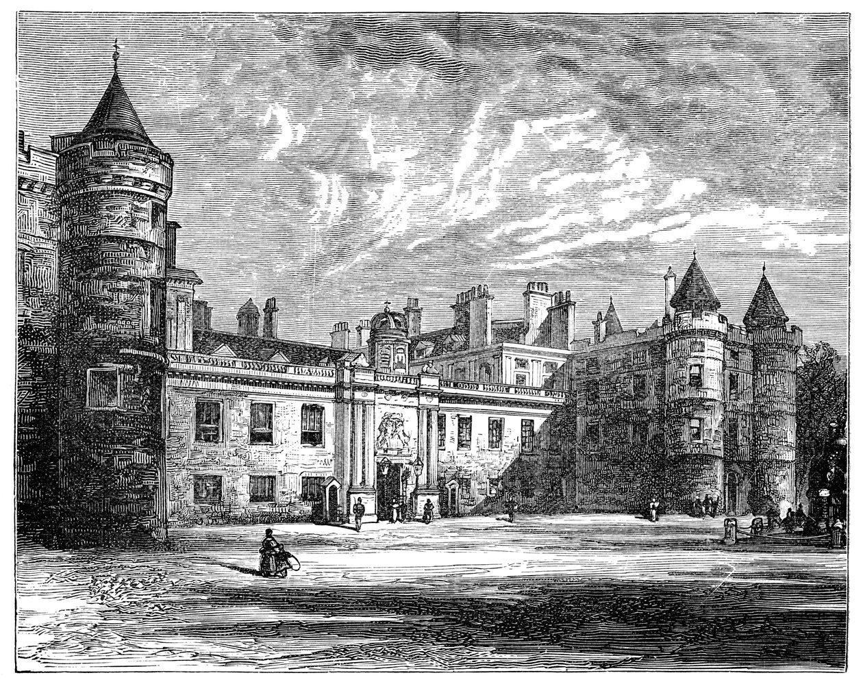 Holyrood Sarayı, Edinburg, 1900 by Unbekannt