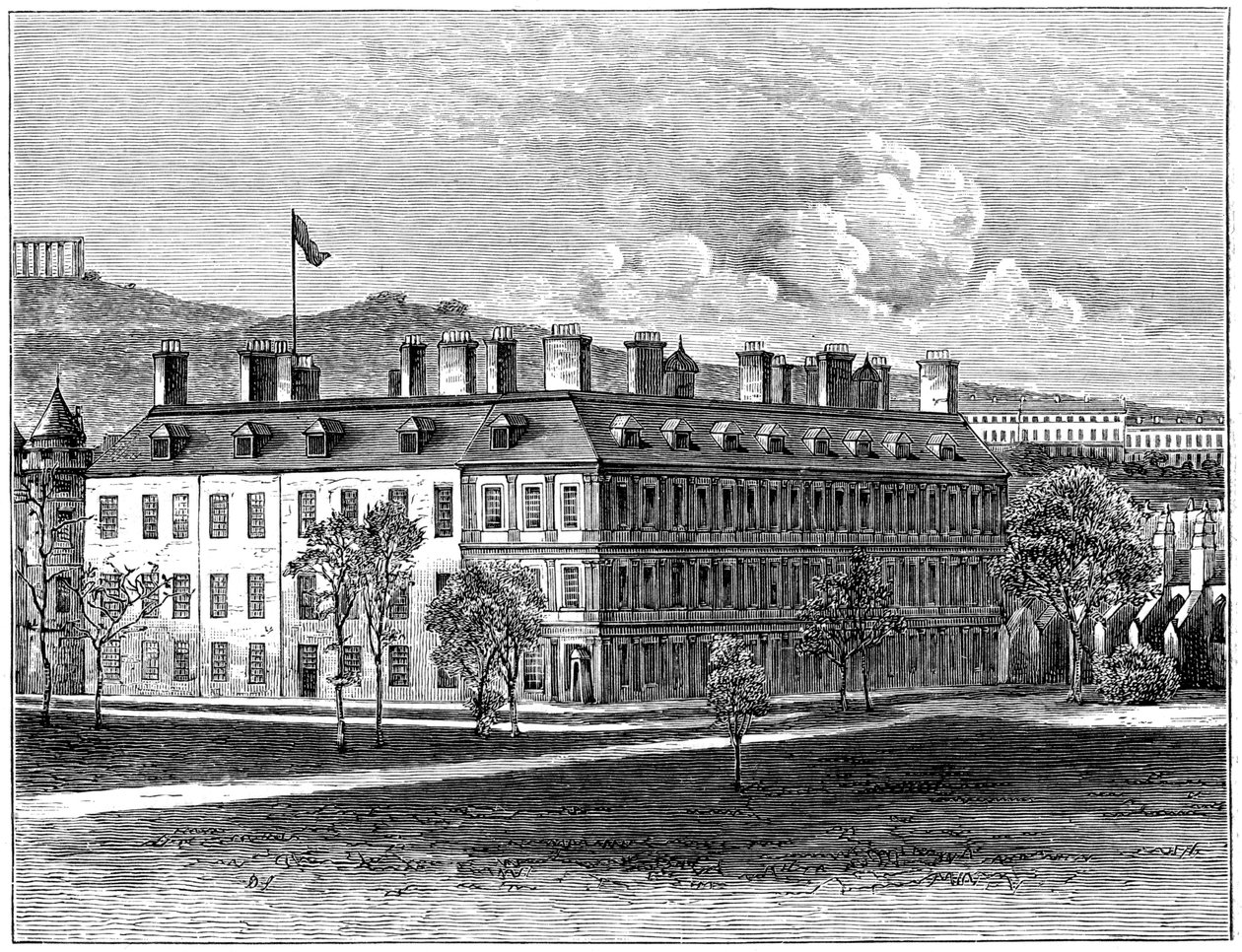 Güneydoğudan Holyrood Sarayı, Edinburgh, 1900 by Unbekannt