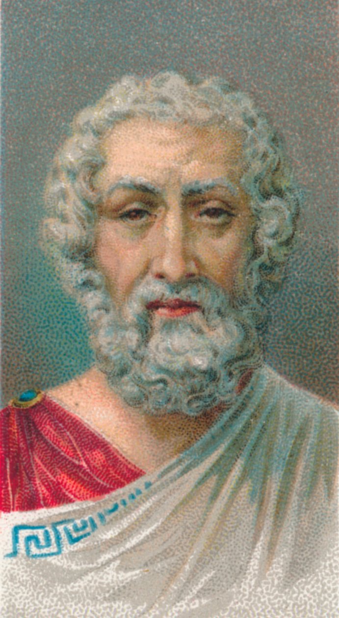 Homer, 1.-2. yüzyıl, Romalı şair, Baiae, Campania, İtalya, 1924 by Unbekannt