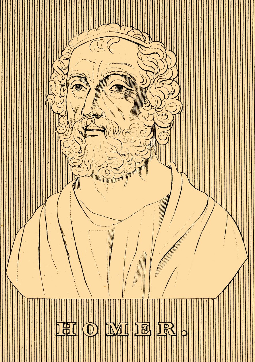Homeros, MÖ 800-701, 1830. by Unbekannt