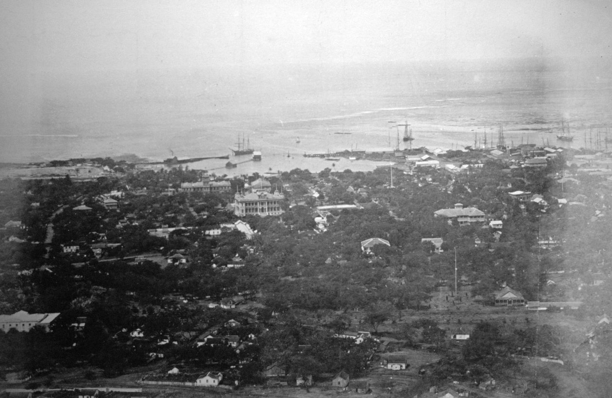Honolulu limanı, Hawaii, 1885 by Unbekannt