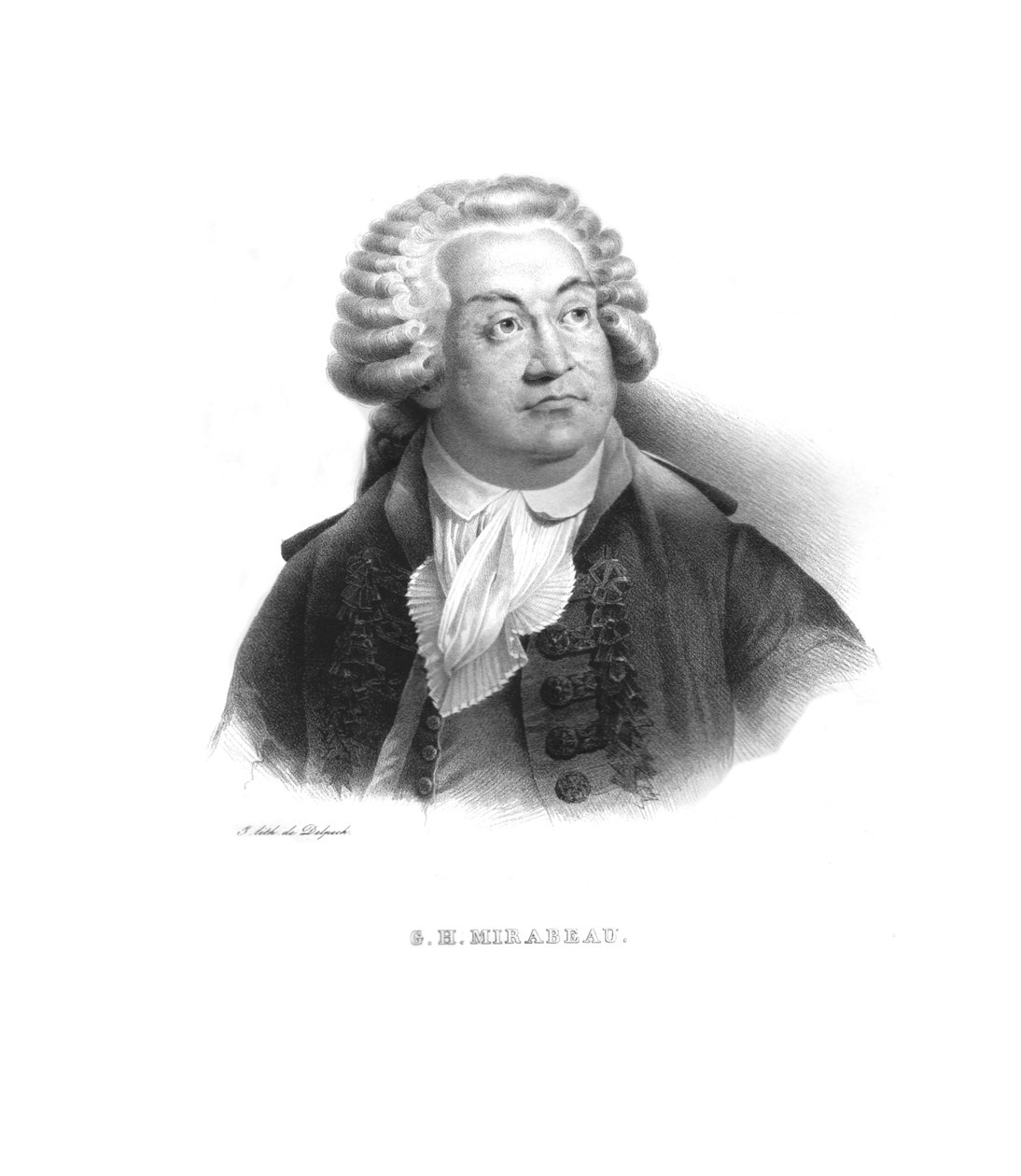 Honore-Gabriel de Riqueti, Mirabeau Kontu, c1820