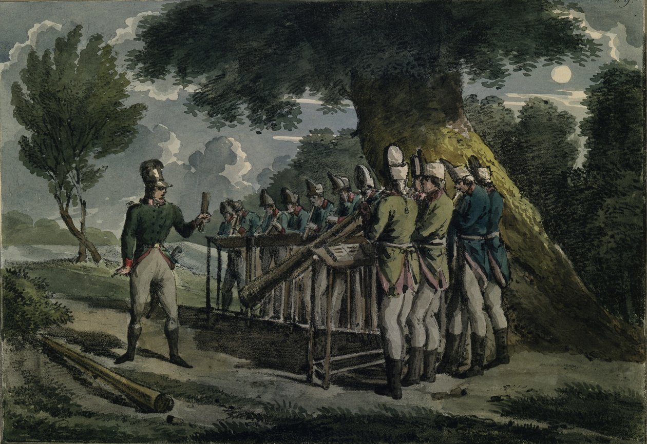 Korna orkestrası, yaklaşık 1820 by Unbekannt