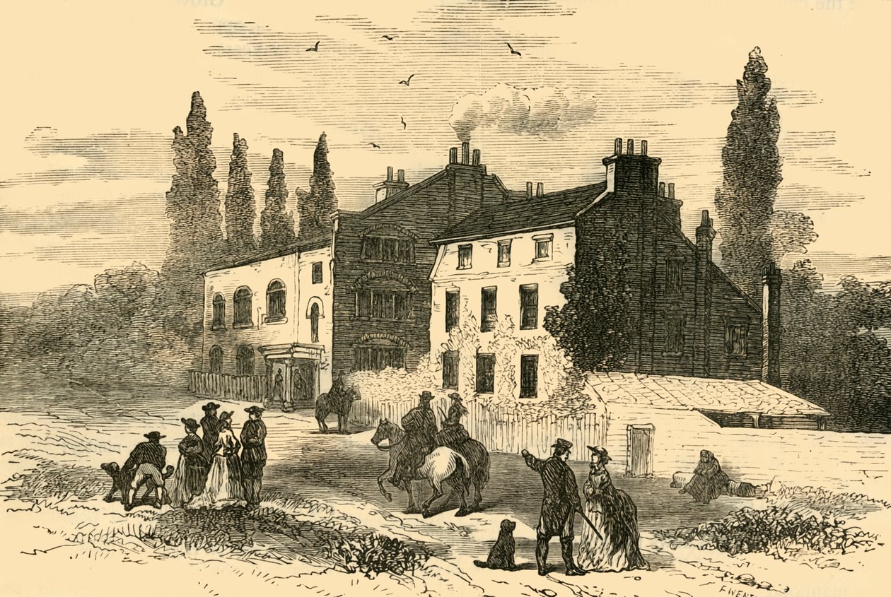 Hornsey Ahşap Evi, 1800, c1876. by Unbekannt