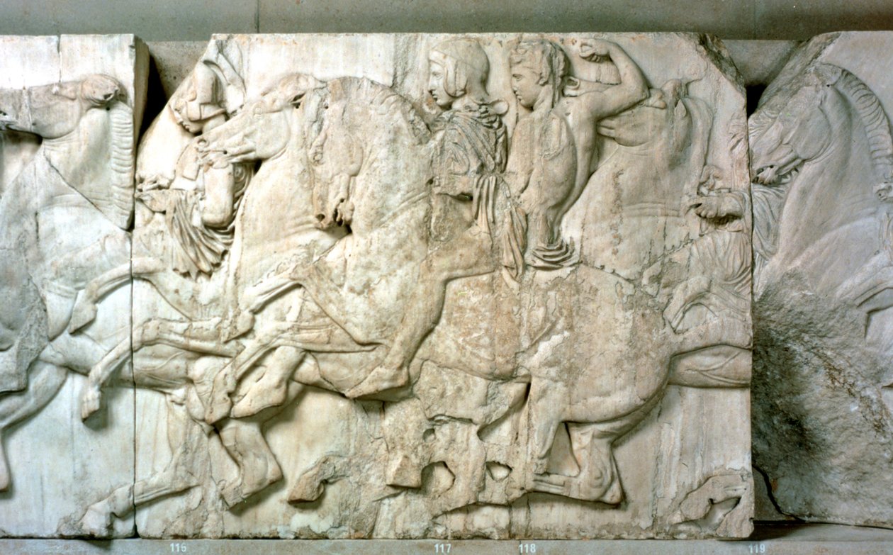 Parthenon frizinden atlılar, MÖ 438-432 by Unbekannt
