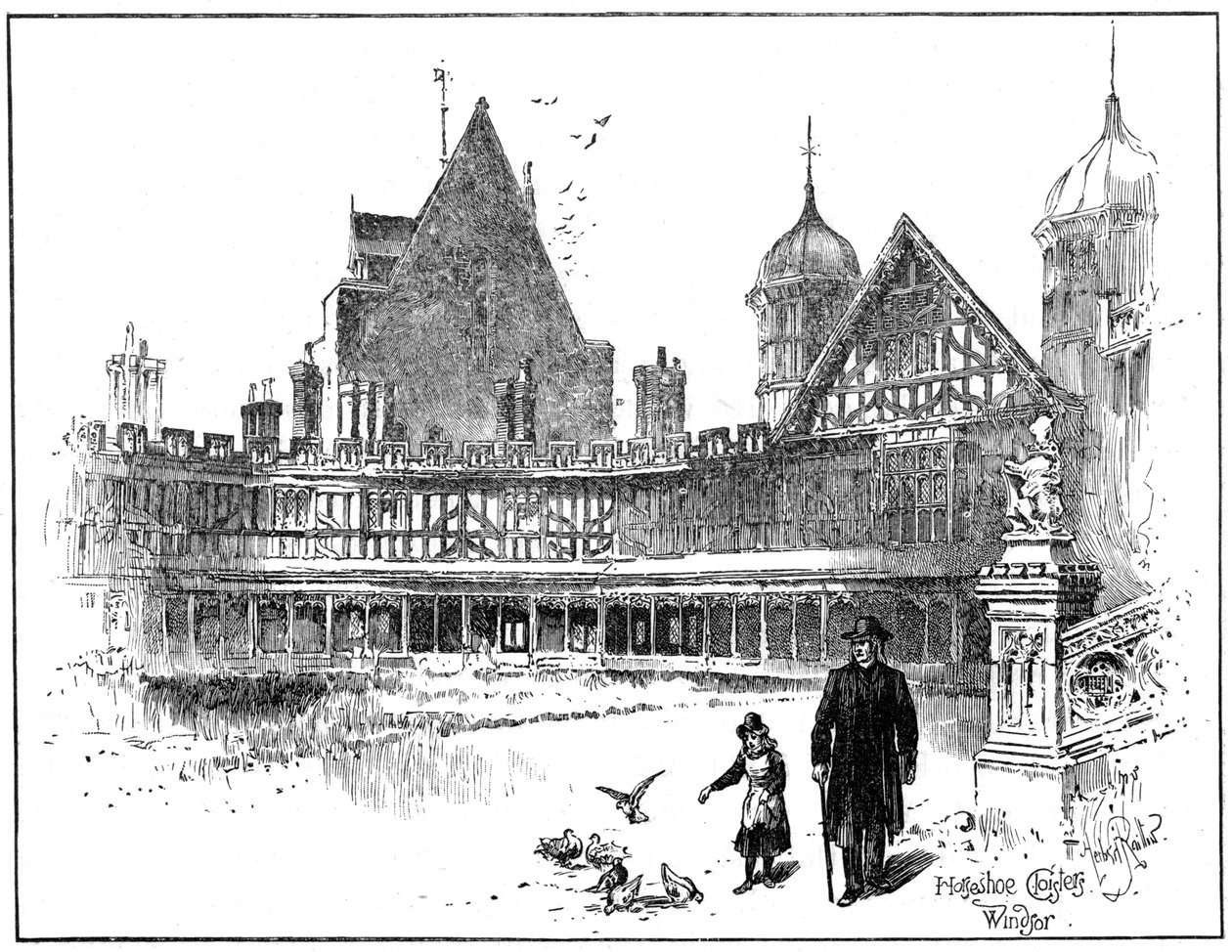 At Nalı Manastırları, Windsor Kalesi, 1900 by Unbekannt